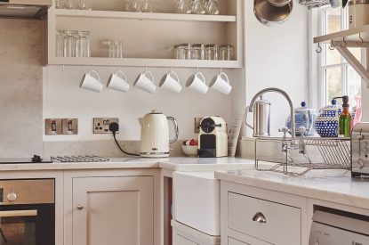 The kitchen at Chaucer Cottage, Cotswolds