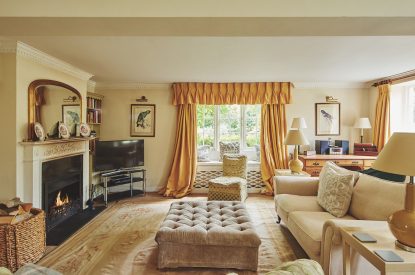 The living room at Donne Cottage, Cotswolds