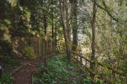 The gardens at Kipling Cottage, Cotswolds