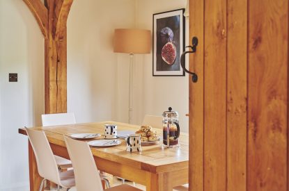 The dining room at Apple Tree Cottage, Cotswolds