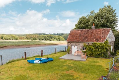 The river next to Riverside Retreat, Devon