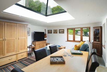 The dining room at Riverside Retreat, Devon