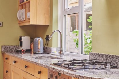 The kitchen at Church View Cottage, Cotswolds