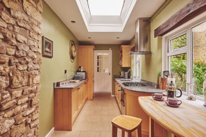 The kitchen at Church View Cottage, Cotswolds