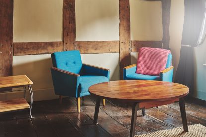A sitting area at Hay Market House, Powys