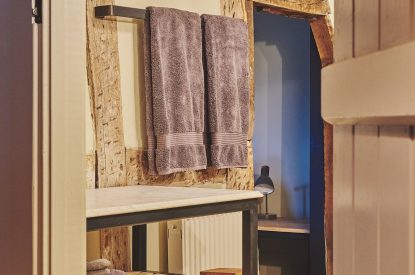 A bathroom at Hay Market House, Powys