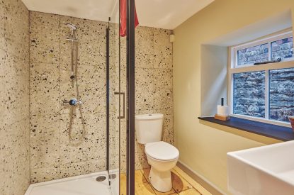 A bathroom at Hay Market House, Powys