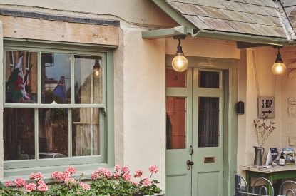 The exterior of Hay Market House, Powys