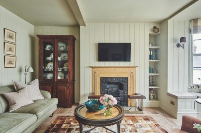 The living room at Harold House, Isle of Wight
