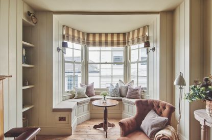 The curved window seat at Harold House, Isle of Wight