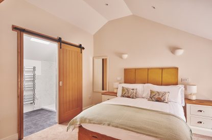 A bedroom at Grooms Quarters, Cumbria