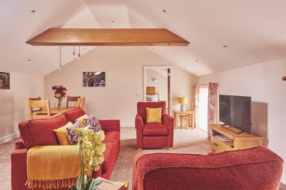 The living room at Grooms Quarters, Cumbria