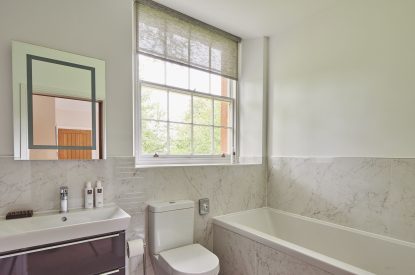 A bathroom at Independent, Cumbria