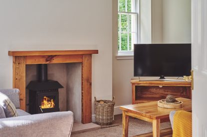 The living room at Middle Lodge, Cumbria