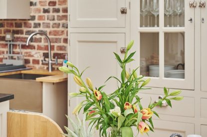 The kitchen at Coastal Manor Retreat, Hampshire