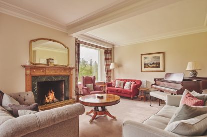 The lounge at Glenshee House, Perthshire