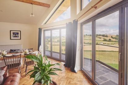 The living space at Upper Tumble Cottage, Shropshire Hills