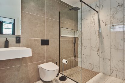 A bathroom at Reservoir View, Somerset