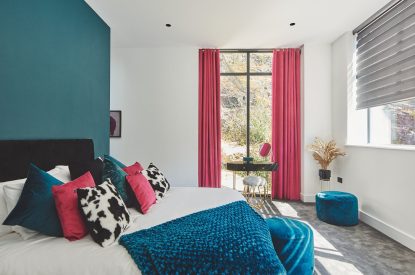 A bedroom at Reservoir View, Somerset