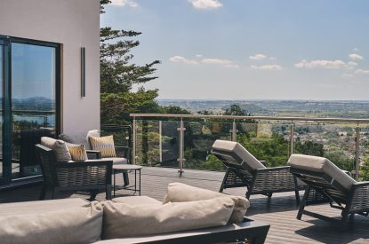 The balcony at Reservoir View, Somerset