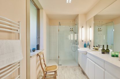 A bathroom at Beach View, Pembrokeshire