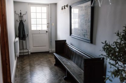 The entrance hall at The Farmstay, Hampshire
