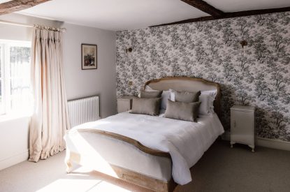 A double bedroom at The Farmstay, Hampshire