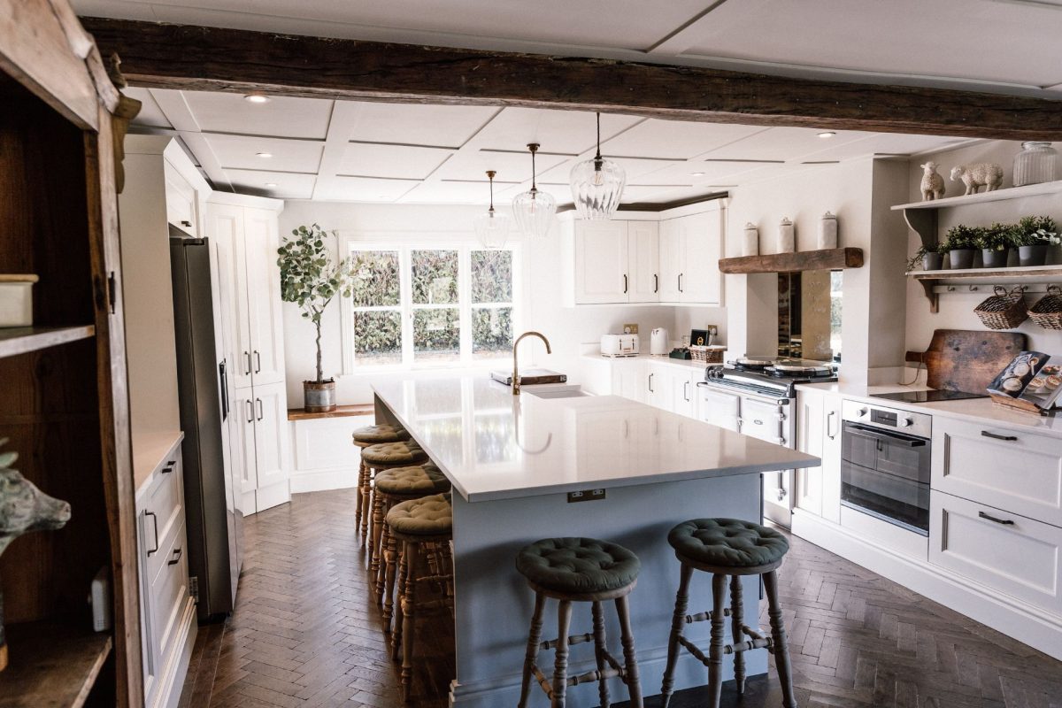The kitchen at The Farmstay, Hampshire