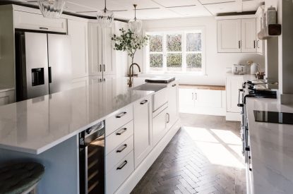 The kitchen at The Farmstay, Hampshire