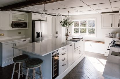 The kitchen at The Farmstay, Hampshire