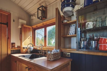 The kitchen at Curious Calf, Herefordshire