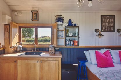 The kitchen at Curious Calf, Herefordshire