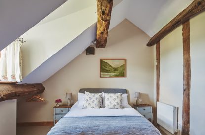 A bedroom at Ridge Farmhouse, Herefordshire