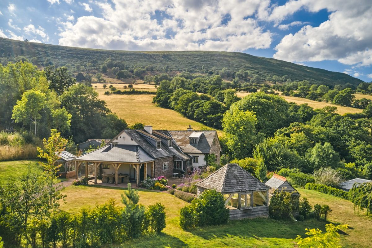 The exterior of Ridge Farmhouse, Herefordshire