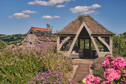 The garden room at Ridge Farmhouse, Herefordshire