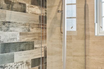 The shower at The Dairy Barn, Worcestershire 