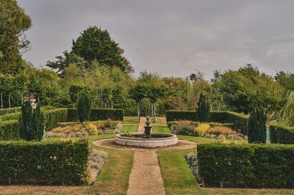 The shared garden at Sunflower Cottage, Vale of Glamorgan