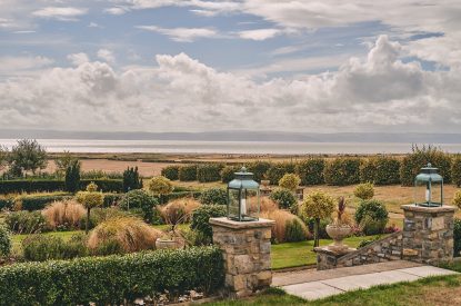 The shared garden at Lotus Cottage, Vale of Glamorgan