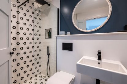 A bathroom at The Bay at Beadnell, Northumberland