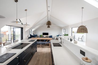 The kitchen at The Bay at Beadnell, Northumberland