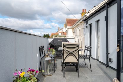 The balcony at The Bay at Beadnell, Northumberland