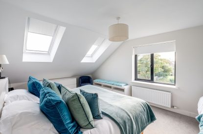 A bedroom at Sandy Toes, Northumberland