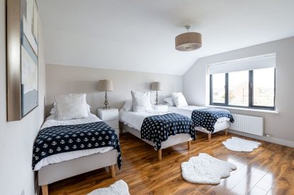 A bedroom at Sandy Toes, Northumberland