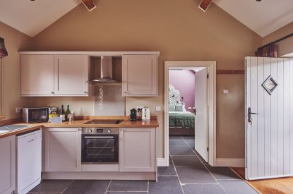 The kitchen at Stable Cottage, Worcestershire 