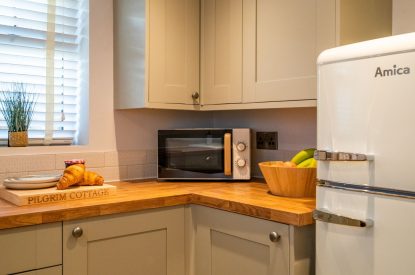 The kitchen at Pilgrim Cottage, Cheshire
