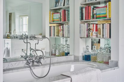 A bathroom at America Farm, Oxfordshire