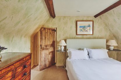A double bedroom at Withington Grange, Cotswolds 