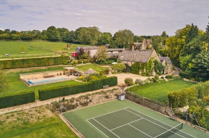 A bird's-eye view of Withington Grange, Cotswolds 
