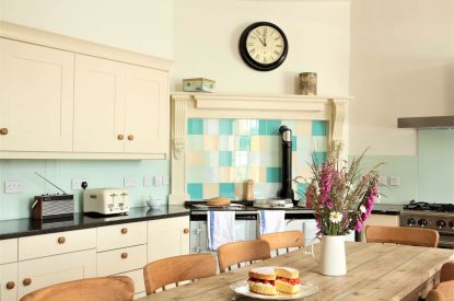 The kitchen at Cornish Castle, Cornwall