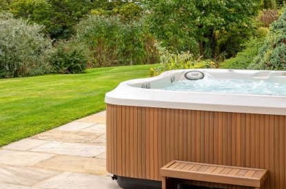 The hot tub at Tinkers Folly, Yorkshire